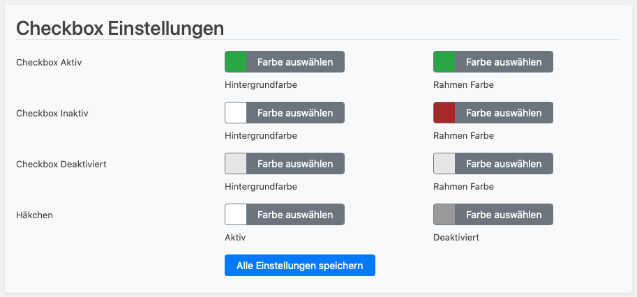 Borlabs Cookie Checkbox Einstellungen