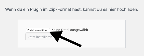 Plugin auswählen