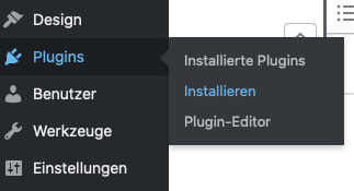 Wordpress Plugin hochladen