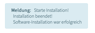 Wordpress Installation erfolgreich